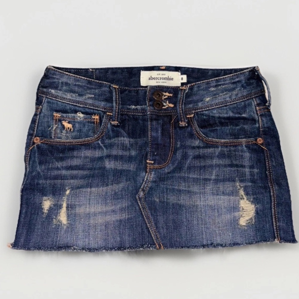 Abercrombie Kids Girls Denim Skirt Size 8 NWOT